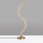 Opviq Yılan - 13277 Lámpara de Mesa con Cuerpo Metálico Dorado